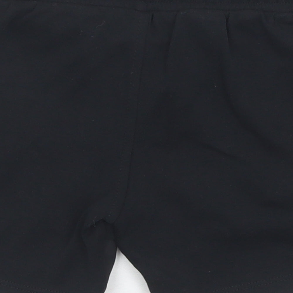 River Island Boys Black  Cotton Sweat Shorts Size 4-5 Years  Regular Drawstring