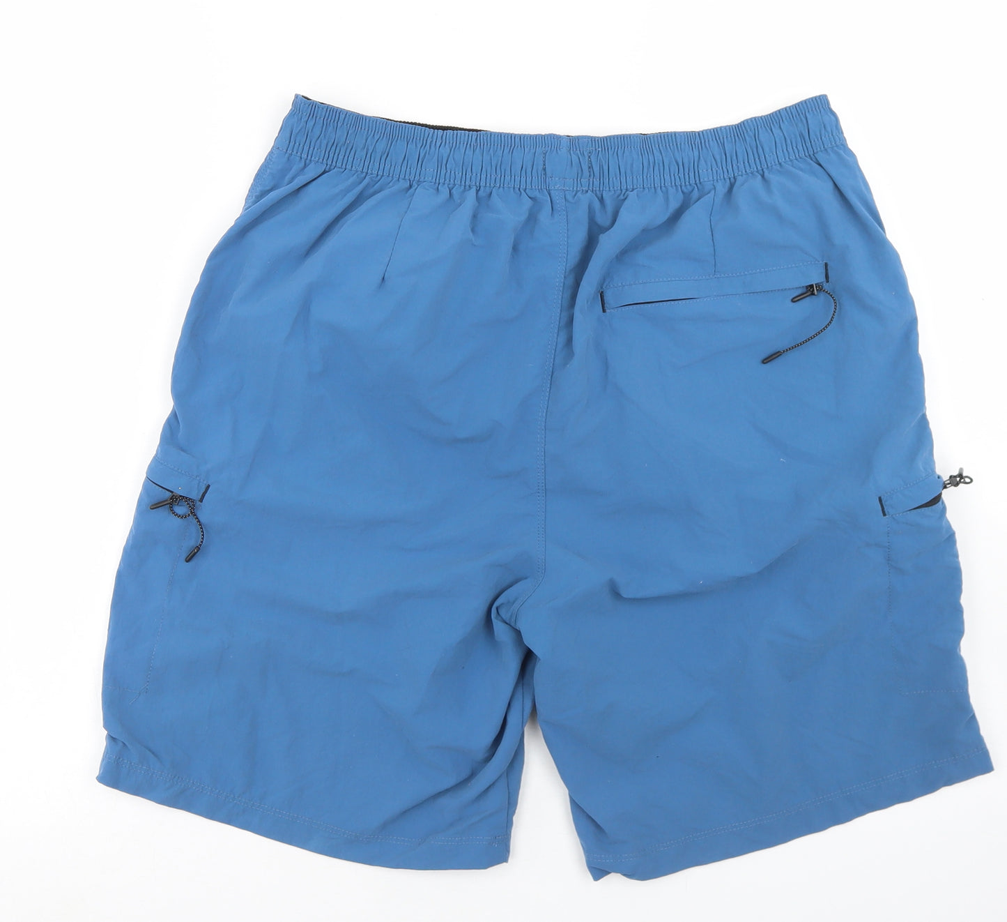 NEXT Mens Blue  Nylon Athletic Shorts Size M L7 in Regular Drawstring - Board Shorts