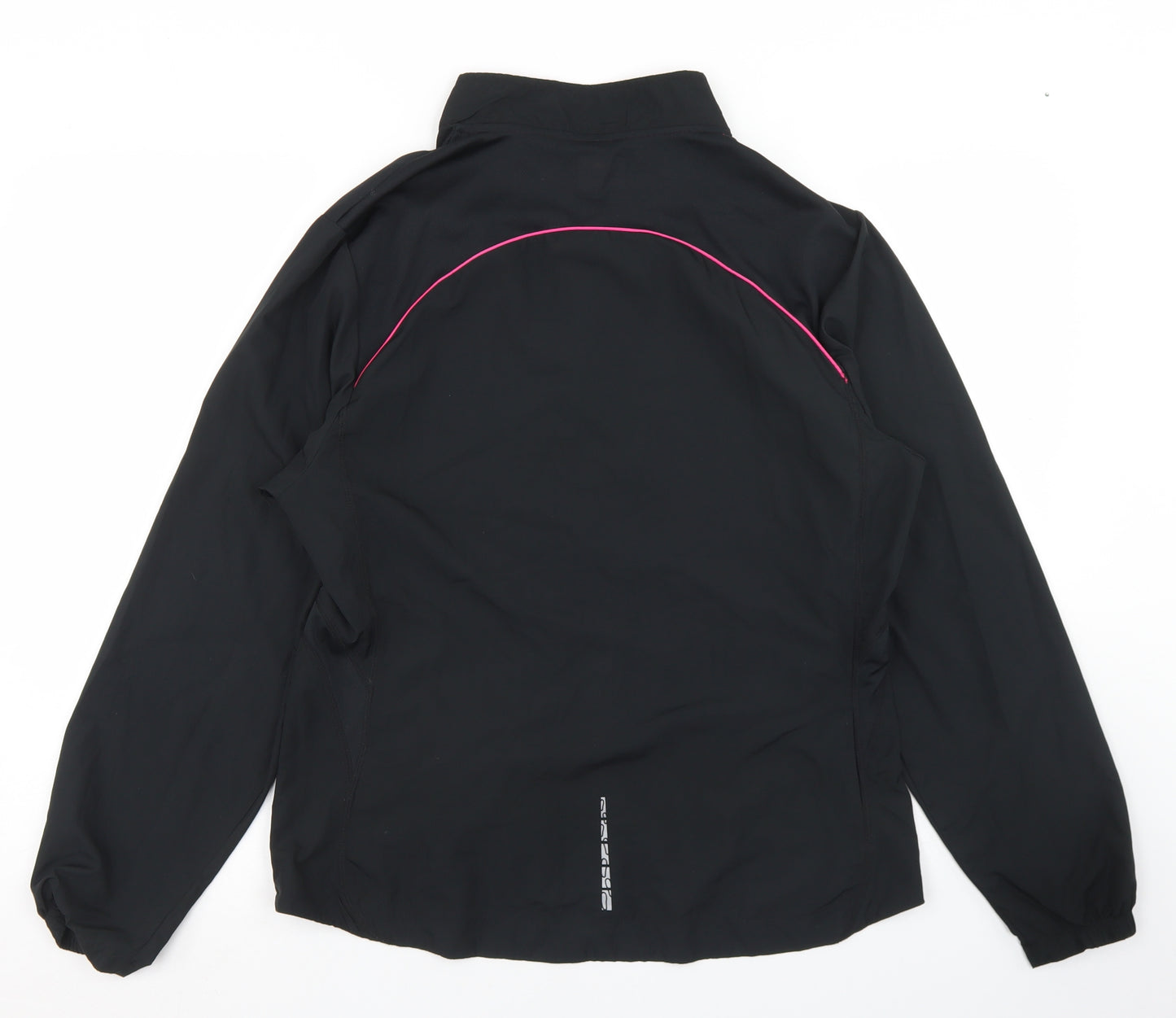 Run 365 Womens Black   Windbreaker Jacket Size 12  Zip