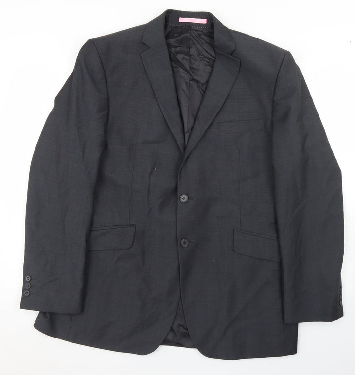 Burton Mens Grey  Polyacrylate Fibre Jacket Blazer Size 42