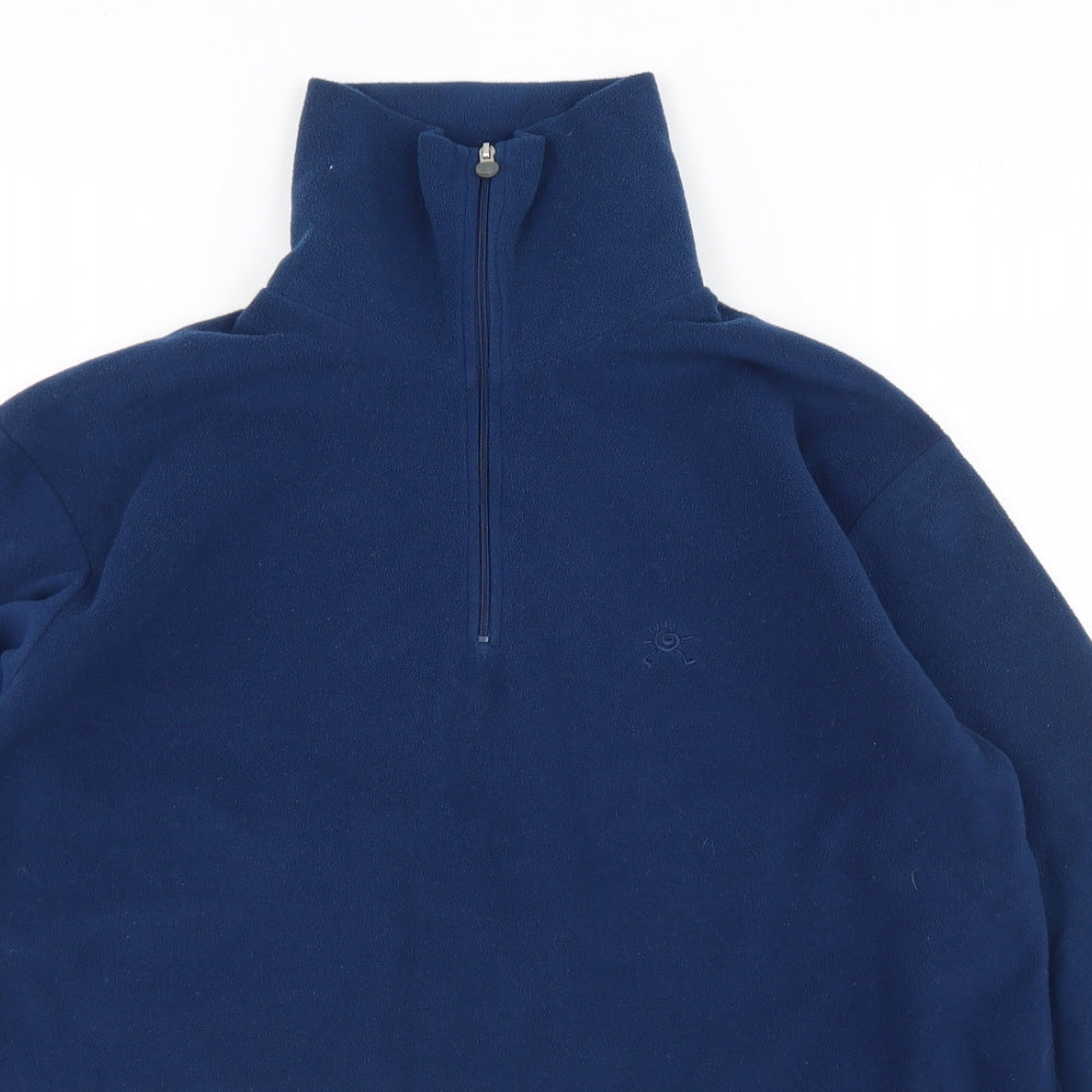 Brekka Mens Blue  Polyester Pullover Sweatshirt Size L