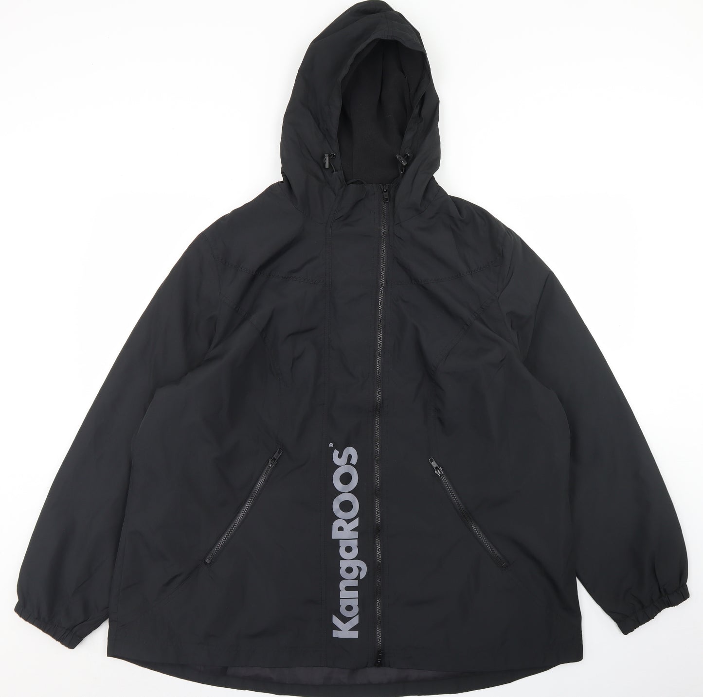 KangaROOS Womens Black   Anorak Jacket Size 24  Zip