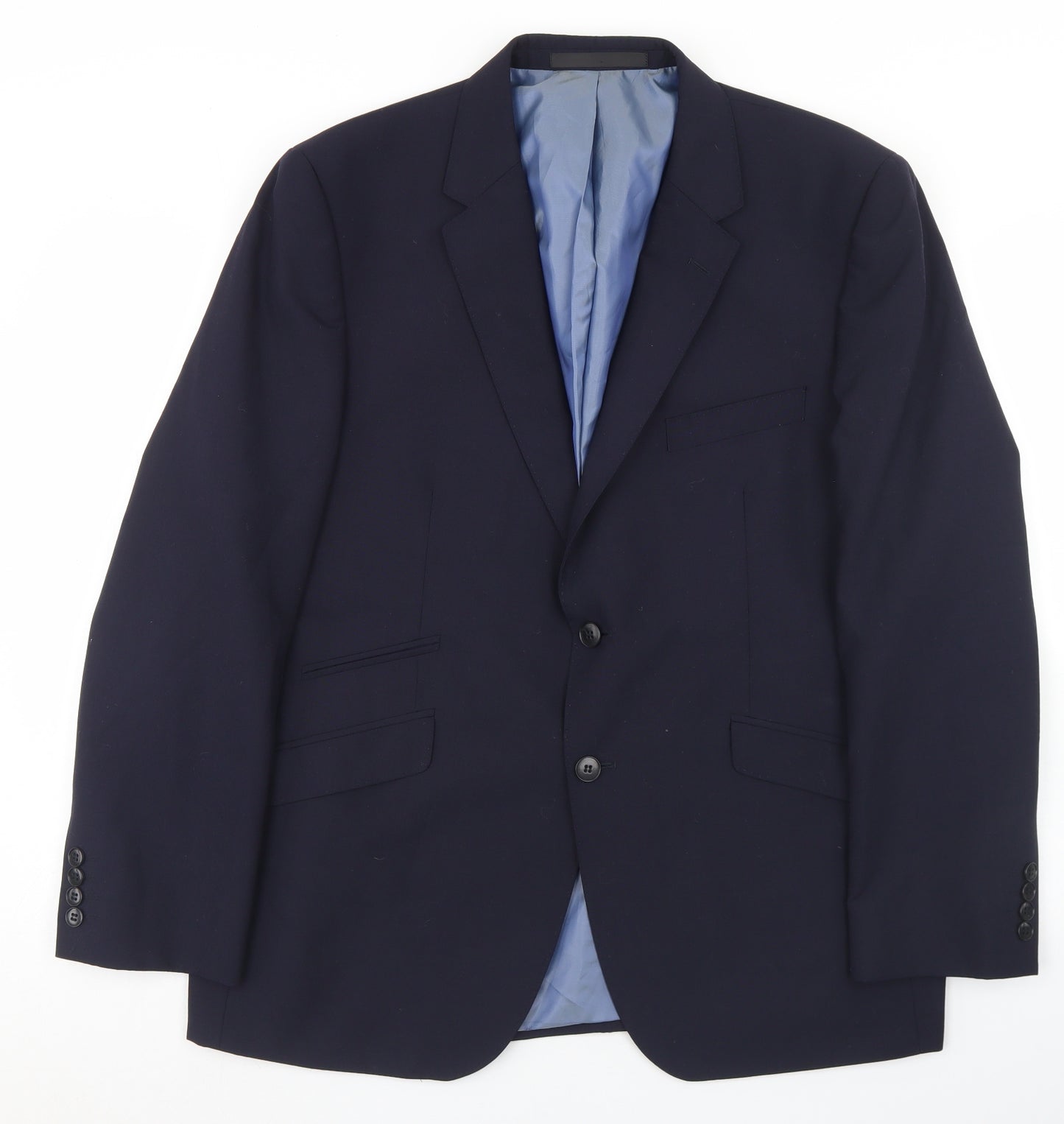 Autograph Mens Blue  Wool Jacket Blazer Size 44   - Tailored fit