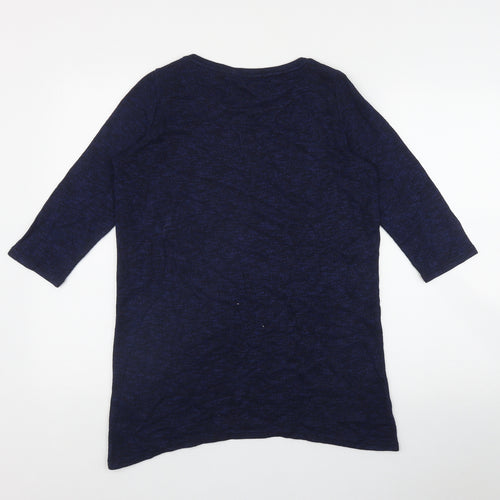 George Womens Black Round Neck  Viscose Pullover Jumper Size 14