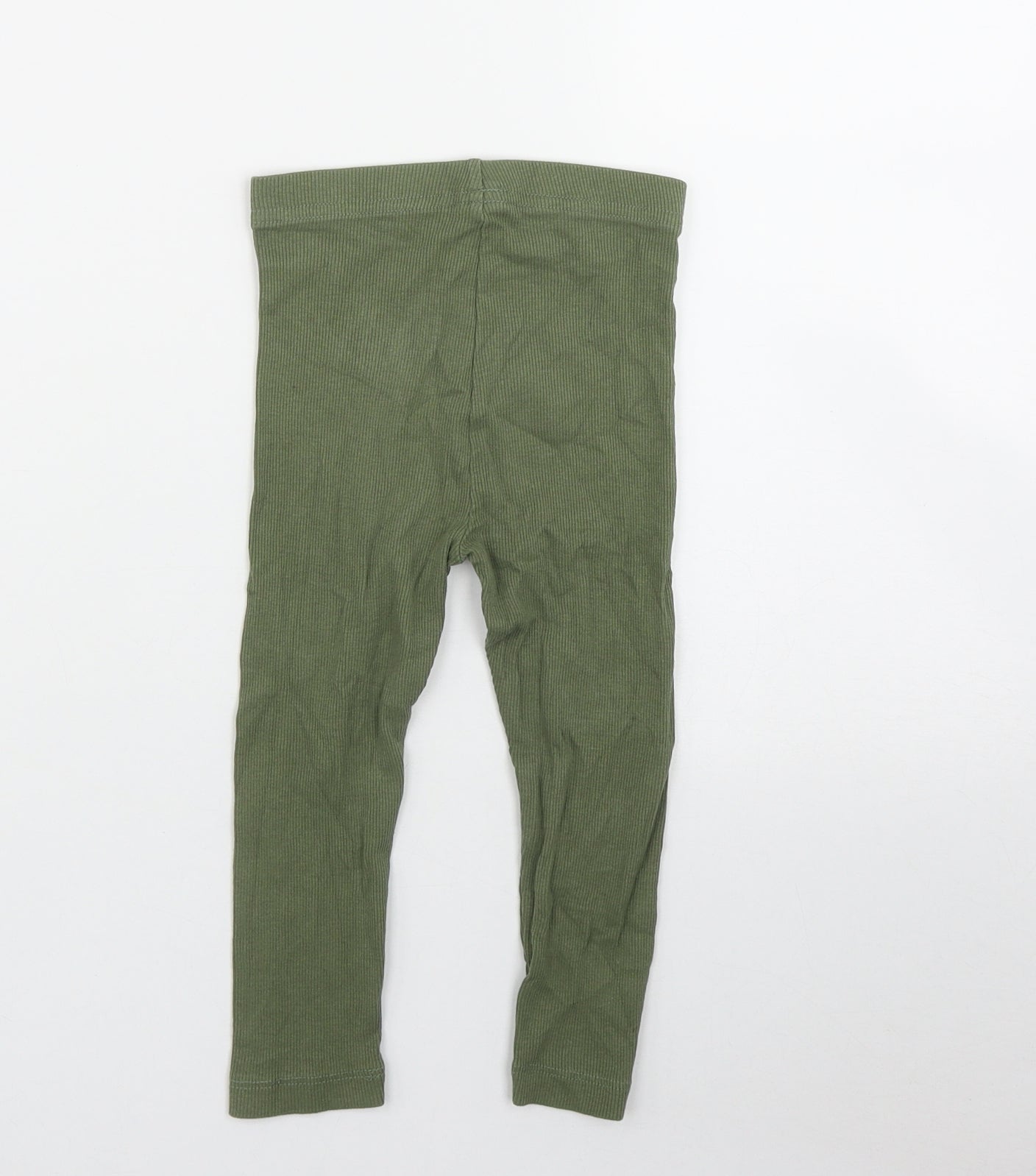 George Girls Green  Cotton Jegging Trousers Size 2-3 Years  Regular