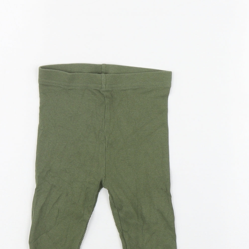George Girls Green  Cotton Jegging Trousers Size 2-3 Years  Regular