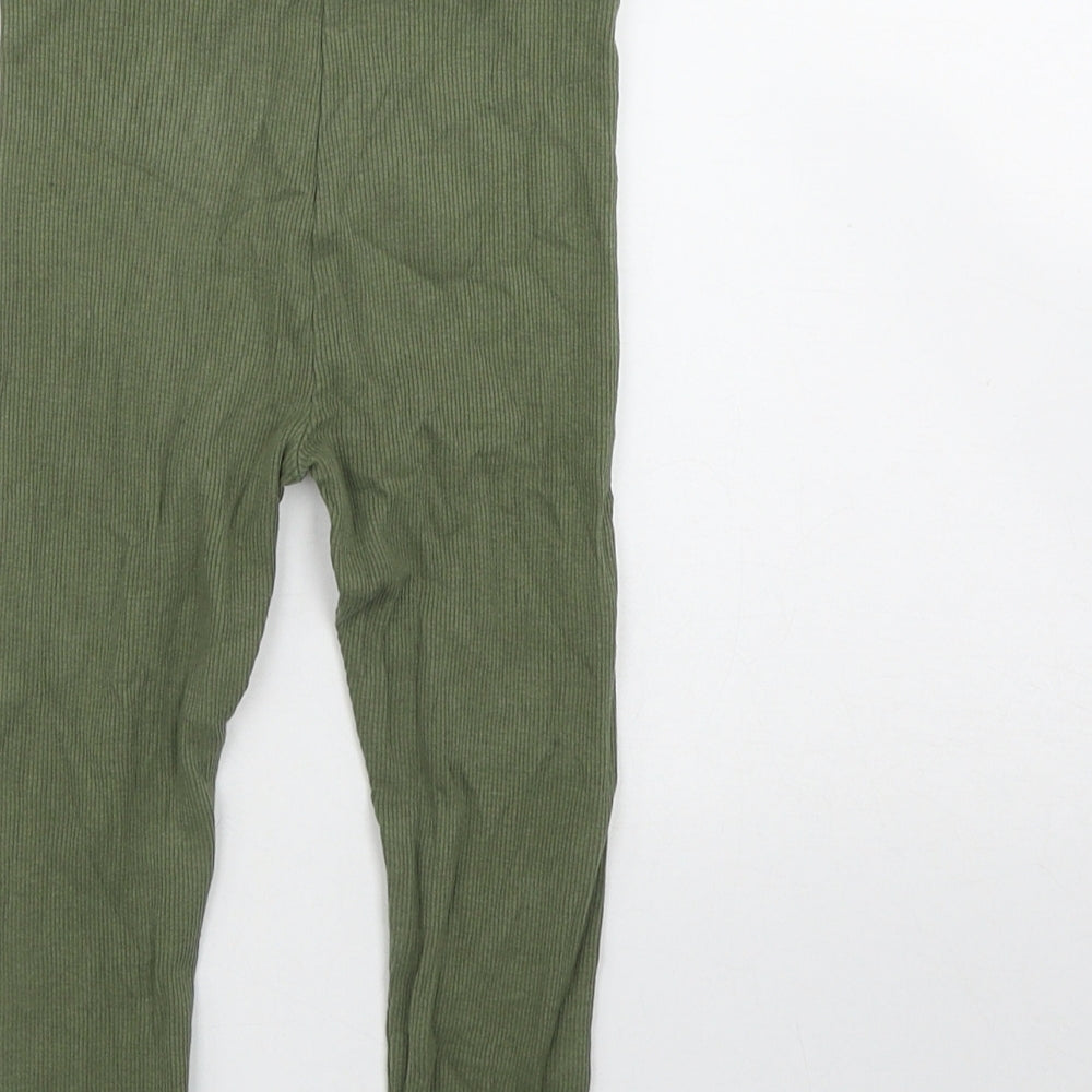 George Girls Green  Cotton Jegging Trousers Size 2-3 Years  Regular