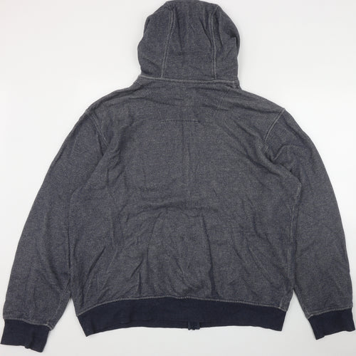 Timberland Mens Blue  Cotton Full Zip Hoodie Size 2XL