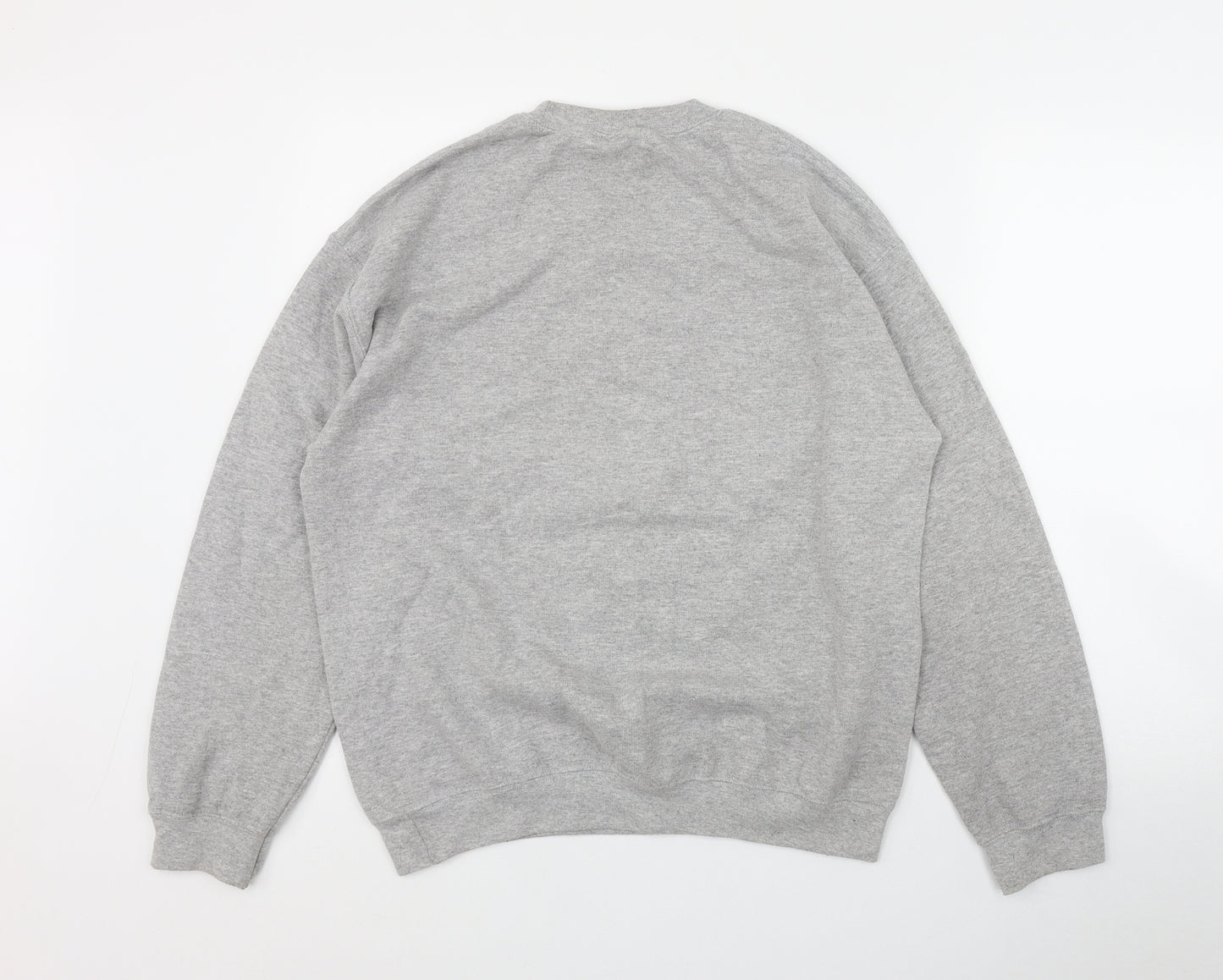 WORLD PROJECTS Womens Grey  Cotton Pullover Sweatshirt Size M  Pullover - Cat