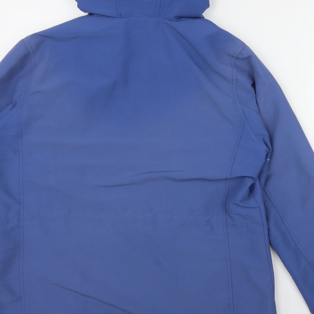Papaya Womens Blue   Rain Coat Jacket Size 12  Zip