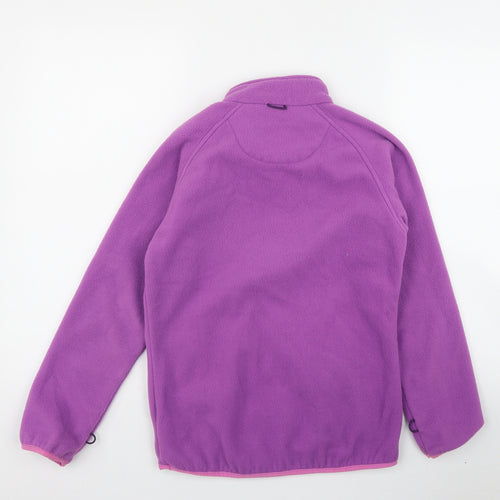 Peter Storm Girls Purple  Polyester Full Zip Sweatshirt Size 11-12 Years  Zip