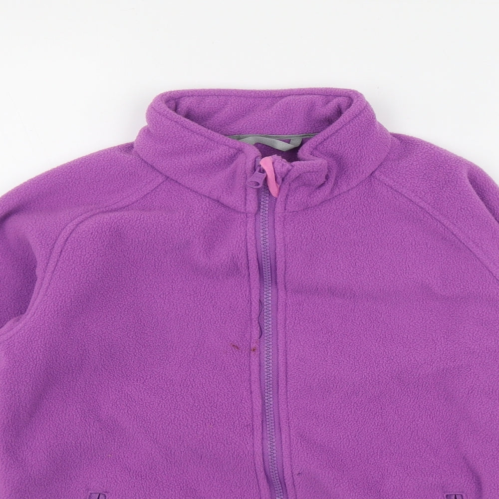 Peter Storm Girls Purple  Polyester Full Zip Sweatshirt Size 11-12 Years  Zip