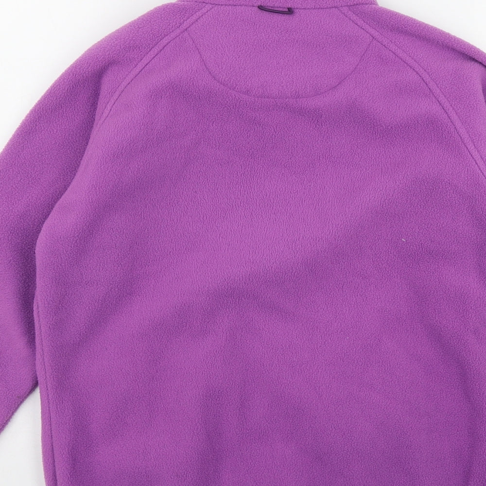 Peter Storm Girls Purple  Polyester Full Zip Sweatshirt Size 11-12 Years  Zip