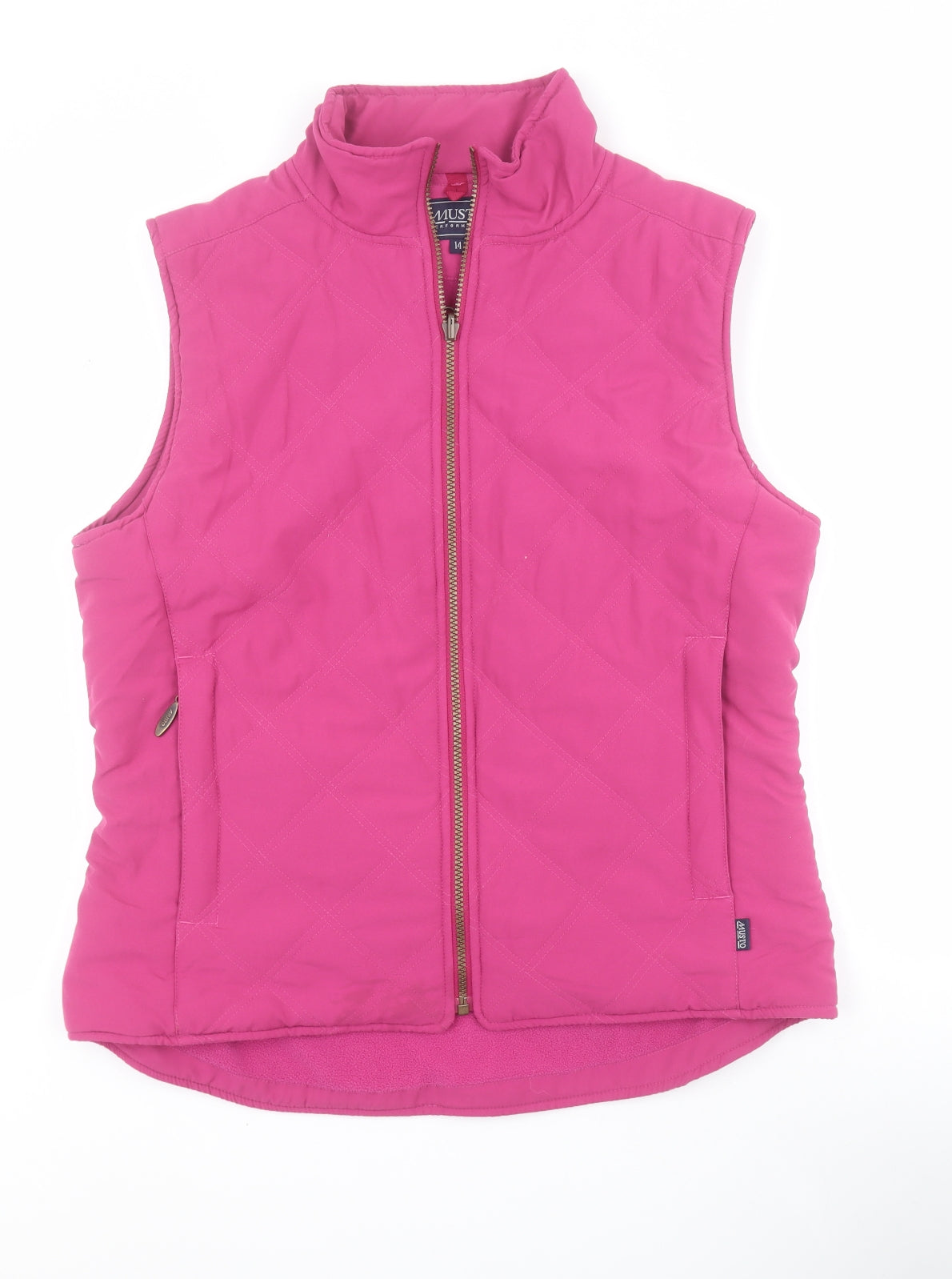 MUSTO Womens Pink   Gilet Coat Size 14  Zip