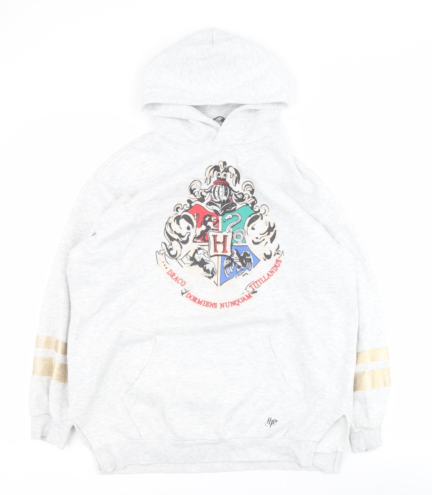 H&M Girls Grey  Cotton Pullover Hoodie Size 12-13 Years  Pullover - Harry Potter