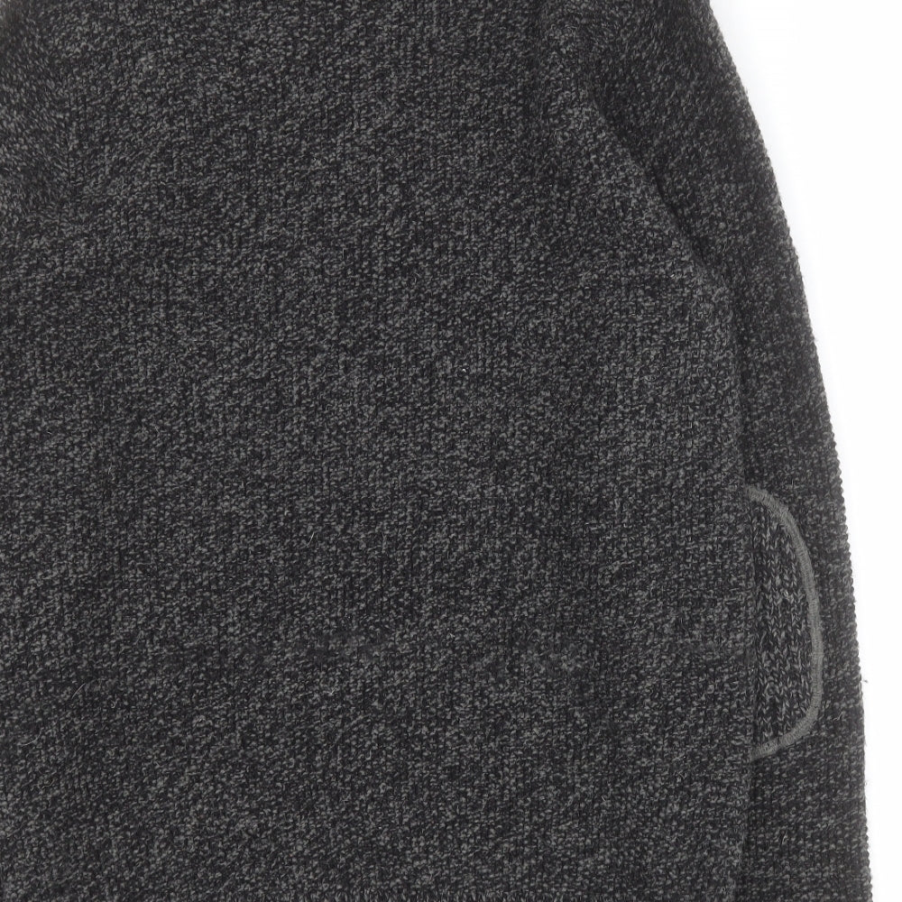 NEXT Mens Grey V-Neck  Acrylic Pullover Jumper Size M