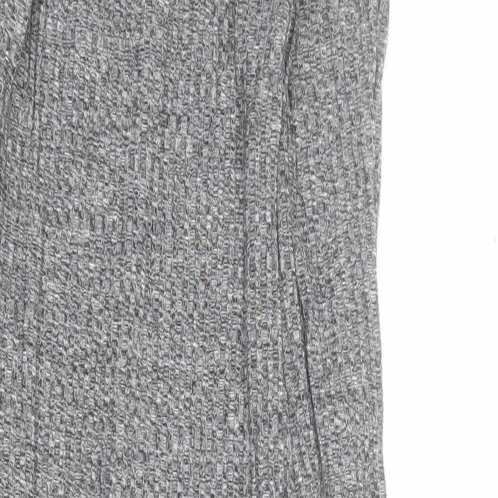 Innocence Womens Grey  Polyester Bodycon  Size 12  High Neck Pullover