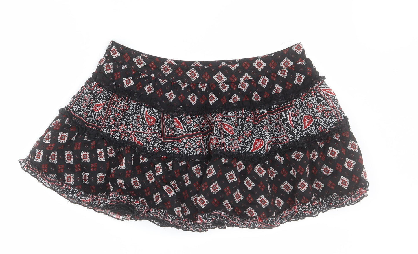 Primark Womens Black  Polyester Tutu Skirt Size 12   Zip