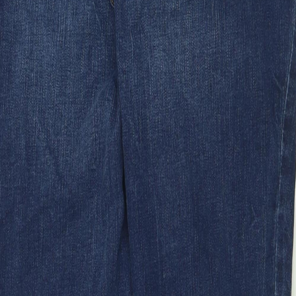 Falmer Womens Blue  Cotton Skinny Jeans Size 14 L29 in Regular Button