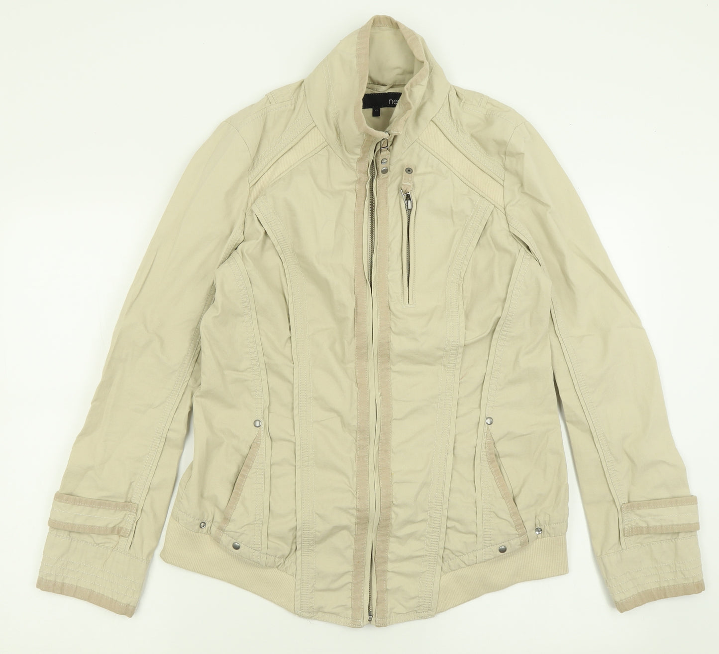 NEXT Womens Beige   Jacket  Size 12  Zip
