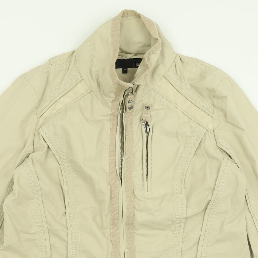 NEXT Womens Beige   Jacket  Size 12  Zip