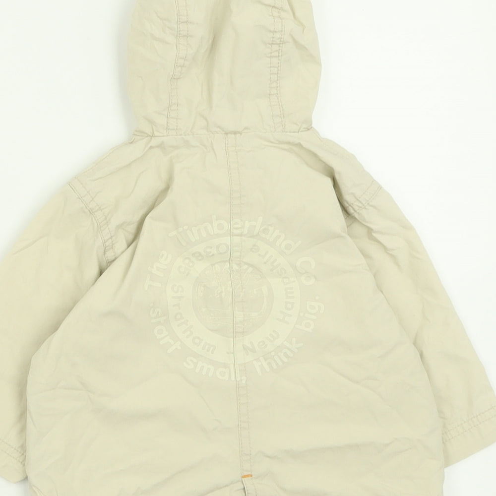 Timberland Boys Beige   Basic Jacket Jacket Size 6-9 Months   Zip
