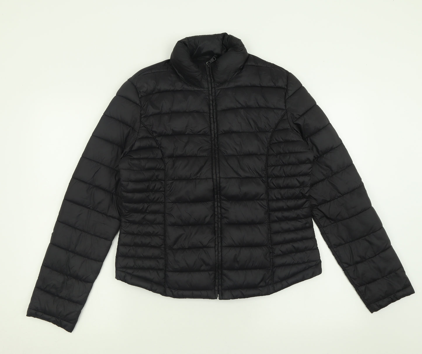 Atmosphere Womens Black   Puffer Jacket Jacket Size M  Zip