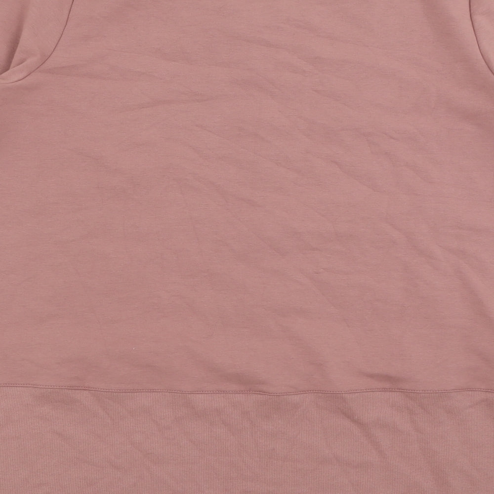 H by Halston Womens Pink  Cotton Pullover Sweatshirt Size XL  Pullover