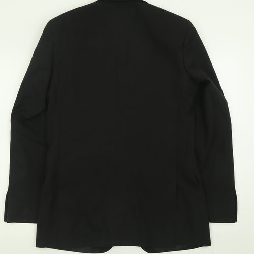suit direct Mens Black  Polyester Jacket Suit Jacket Size 38