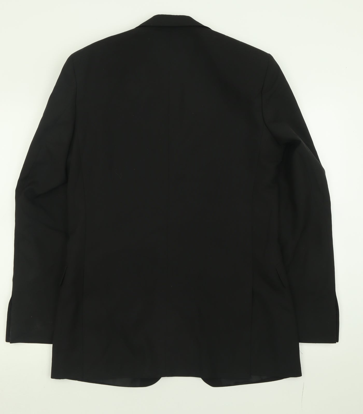 suit direct Mens Black  Polyester Jacket Suit Jacket Size 38