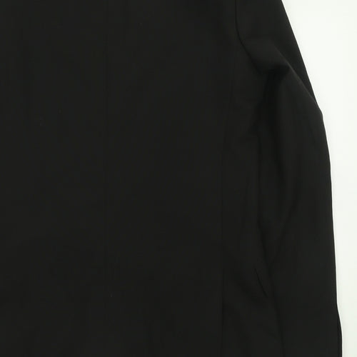 suit direct Mens Black  Polyester Jacket Suit Jacket Size 38