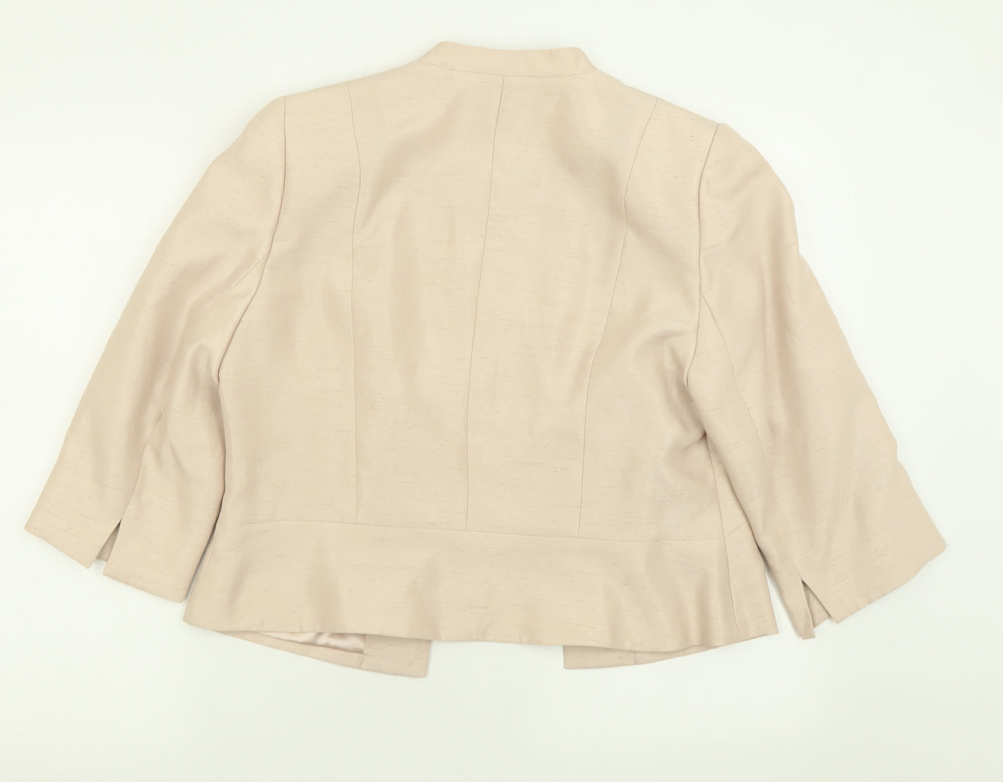 Jacqes Vert Womens Beige  Polyester Kimono Blouse Size 14 V-Neck