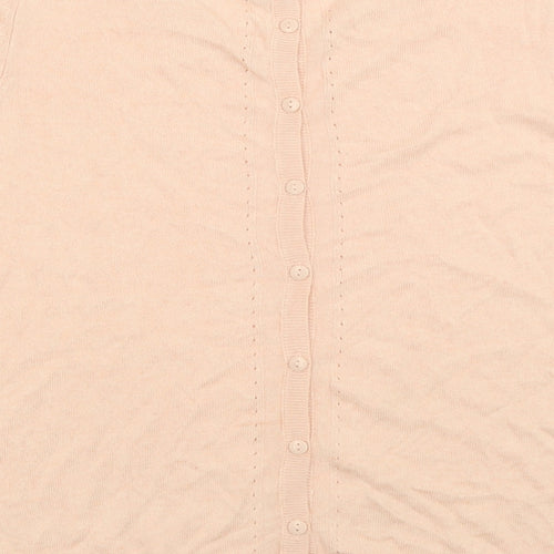 Marks and Spencer Womens Pink Crew Neck  Viscose Pullover Jumper Size 18