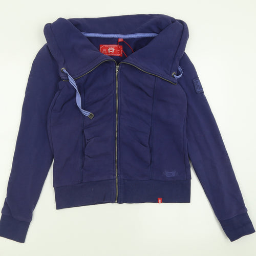 EDC Womens Purple  Cotton Full Zip Sweatshirt Size L  Zip