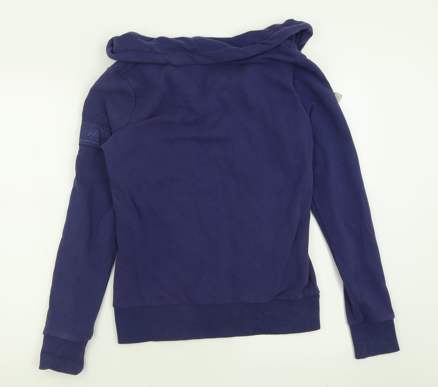 EDC Womens Purple  Cotton Full Zip Sweatshirt Size L  Zip
