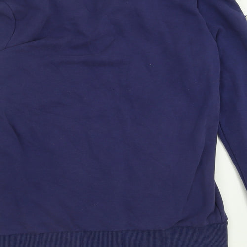 EDC Womens Purple  Cotton Full Zip Sweatshirt Size L  Zip