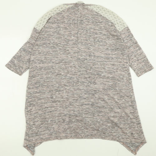 George Womens Purple  Viscose Tunic T-Shirt Size 12 Crew Neck