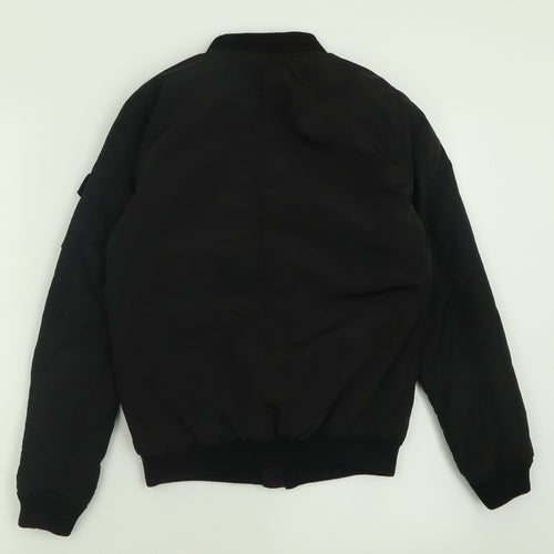 New Look Girls Black   Bomber Jacket Jacket Size 10-11 Years  Zip