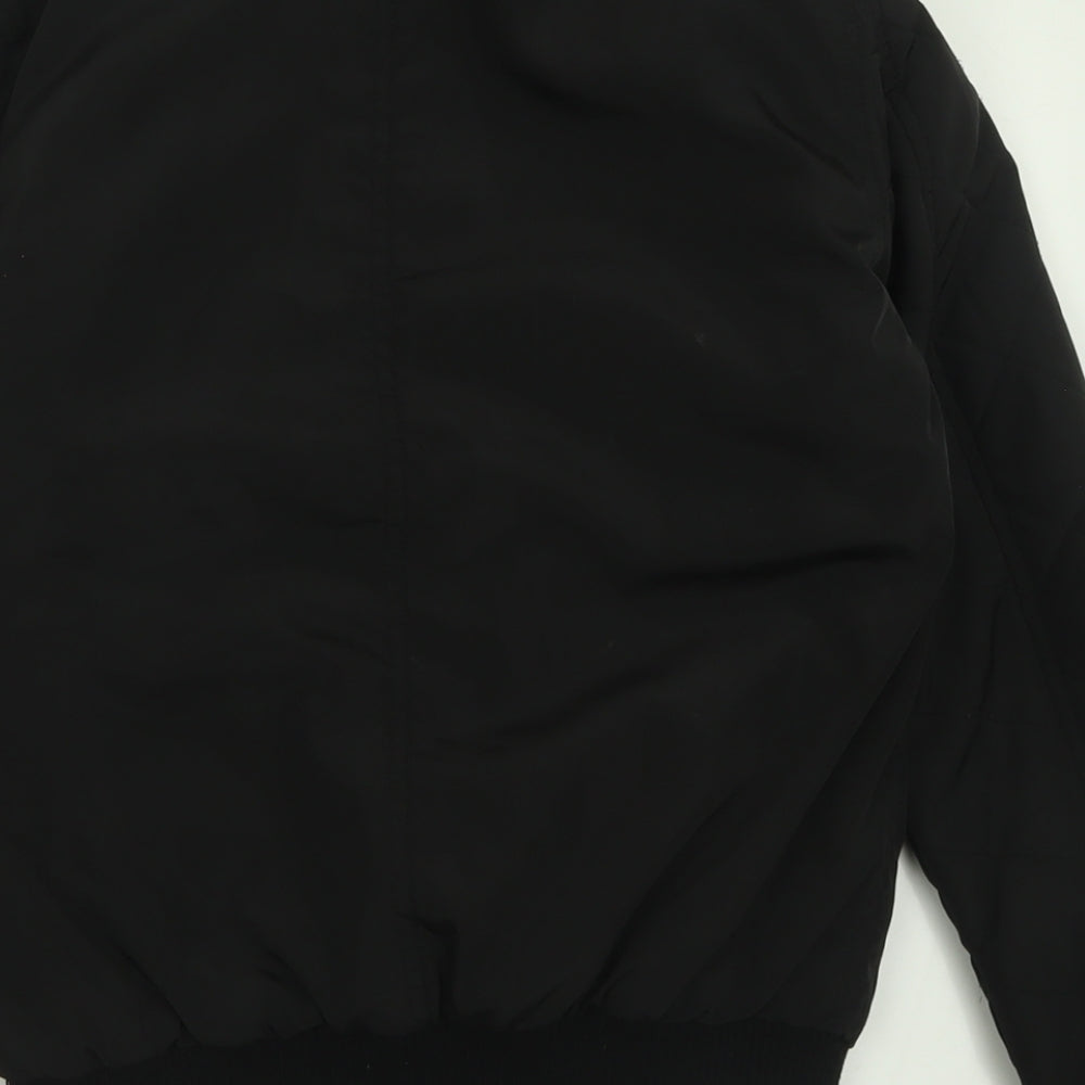 New Look Girls Black   Bomber Jacket Jacket Size 10-11 Years  Zip