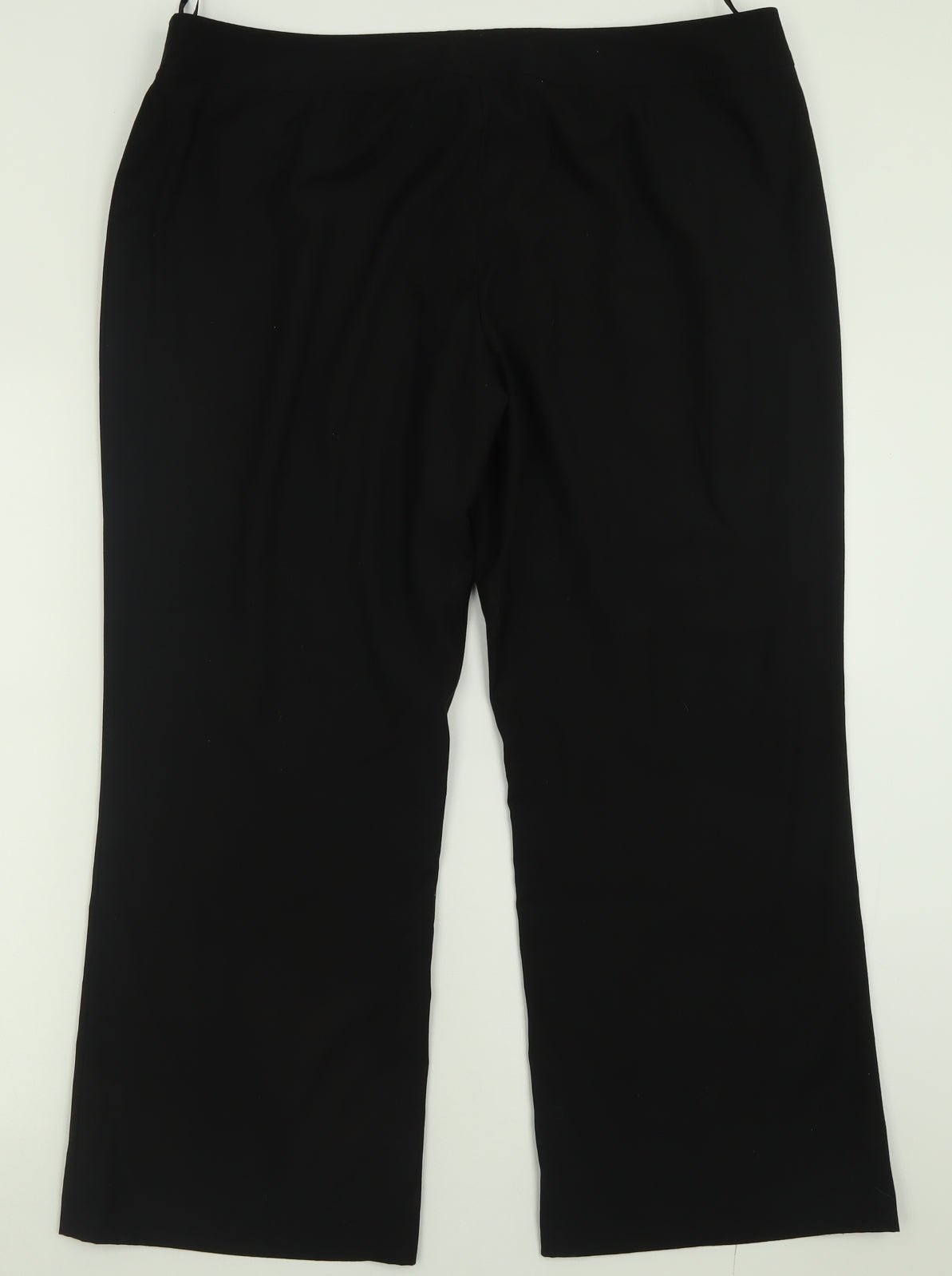 Preworn Womens Black  Polyester Trousers  Size 18 L26 in Regular Hook & Eye - Short Leg