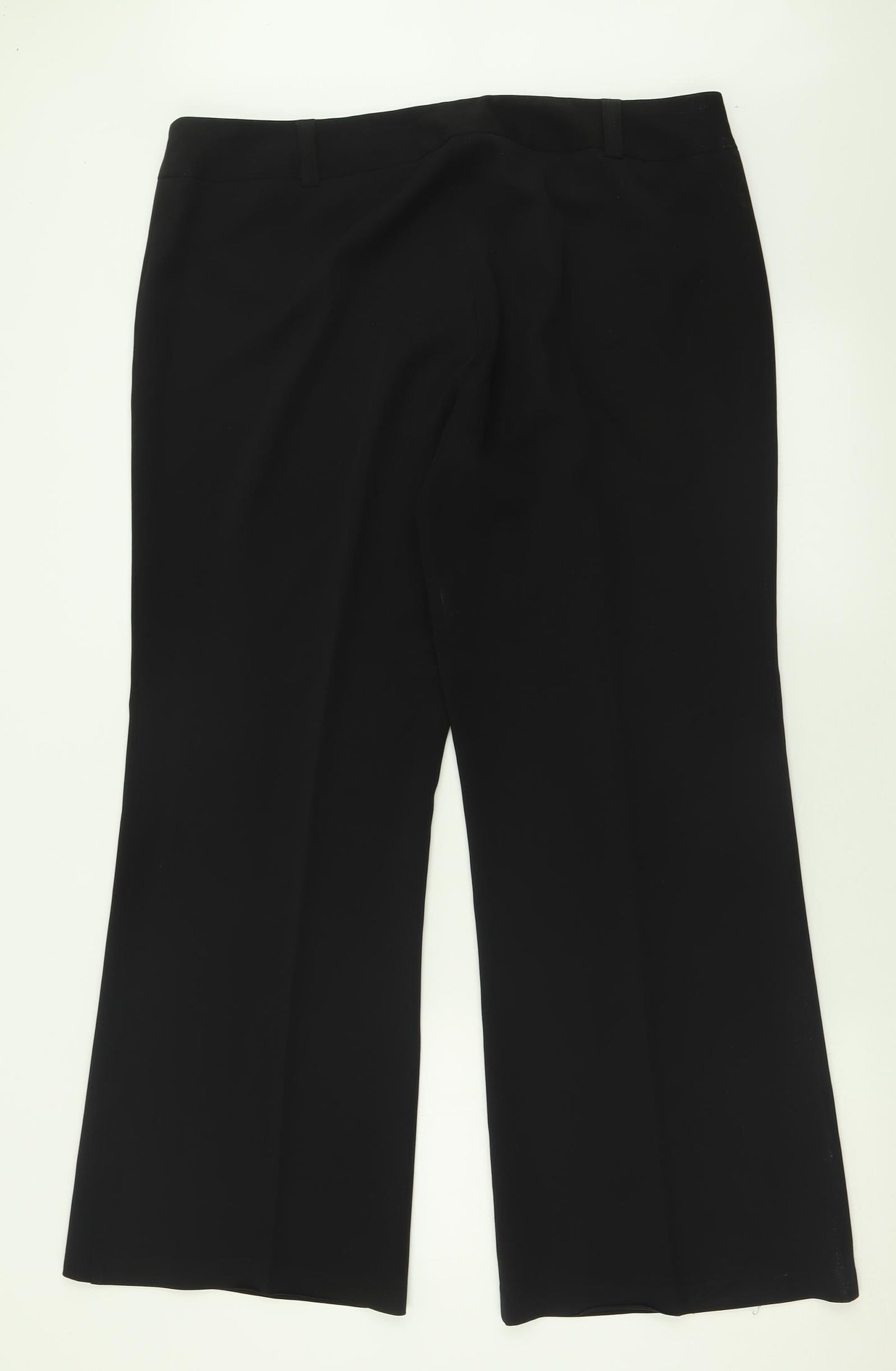 Dorothy Perkins Womens Black  Polyester Trousers  Size 18 L30 in Regular Button