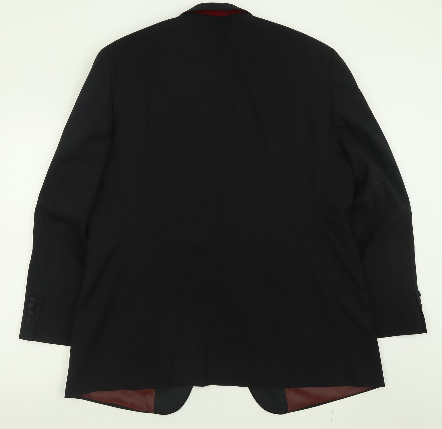 Greenwoods Mens Black  Wool Jacket Suit Jacket Size 44