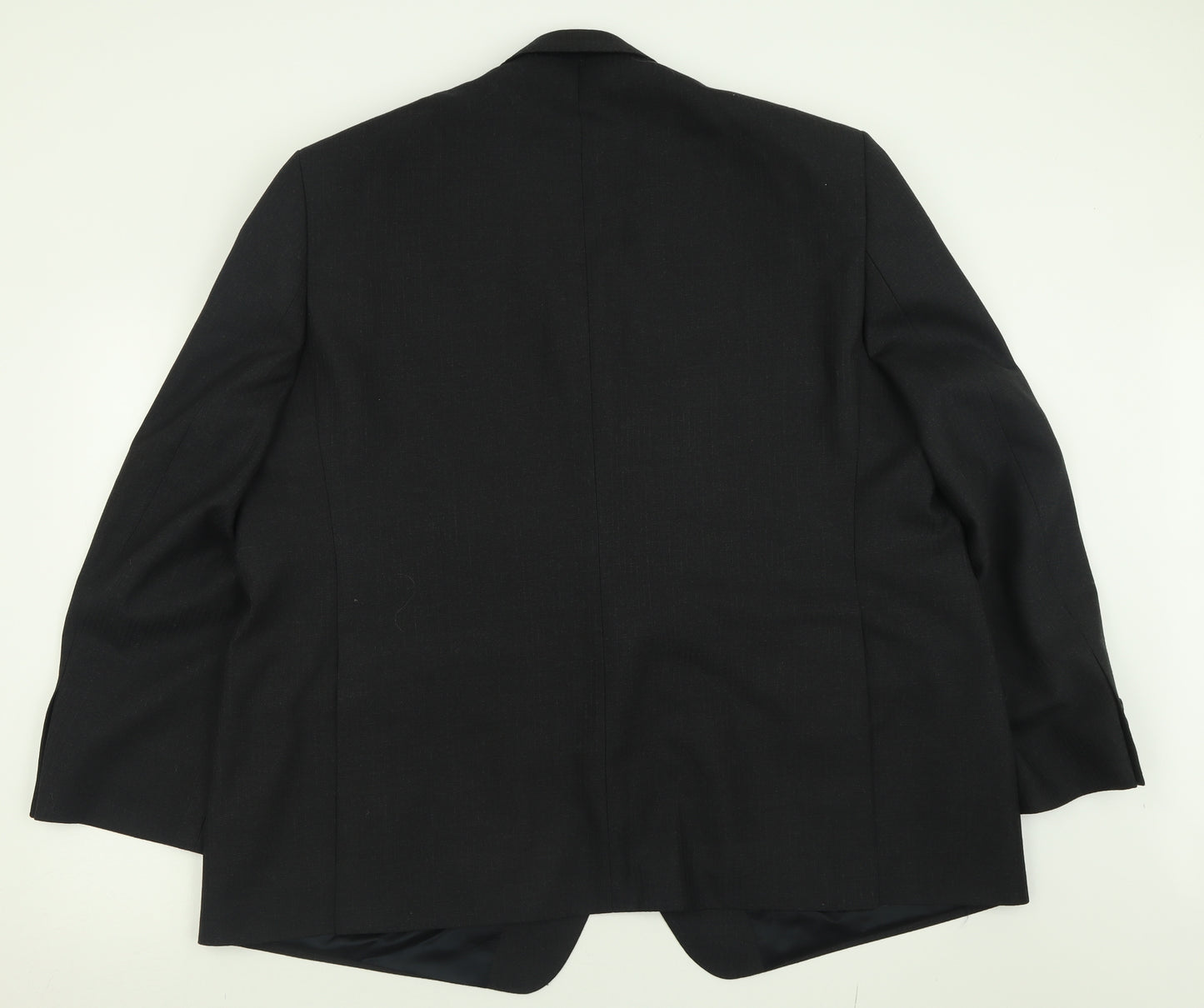 Magee Mens Black  Polyester Jacket Suit Jacket Size 52