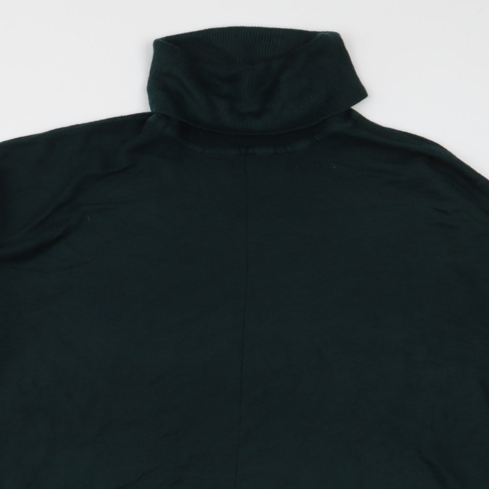 F&F Womens Green Roll Neck  Acrylic Pullover Jumper Size 18