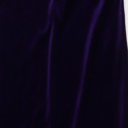 Dorothy Perkins Womens Purple  Polyester Bodycon  Size 14  V-Neck Pullover