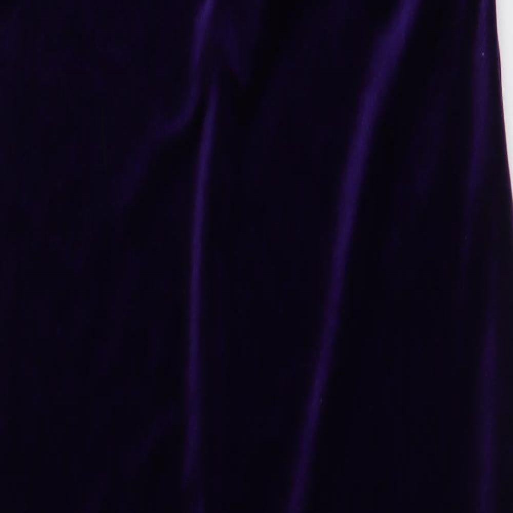 Dorothy Perkins Womens Purple  Polyester Bodycon  Size 14  V-Neck Pullover