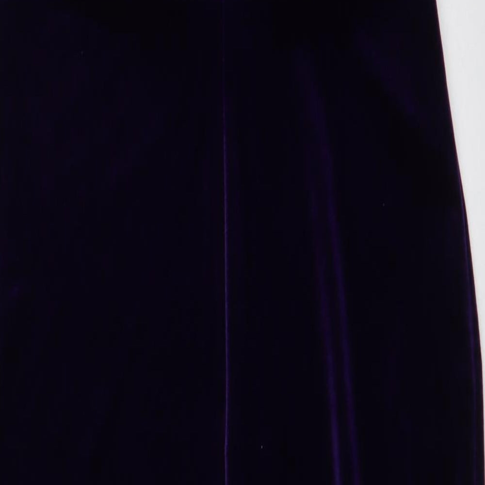 Dorothy Perkins Womens Purple  Polyester Bodycon  Size 14  V-Neck Pullover