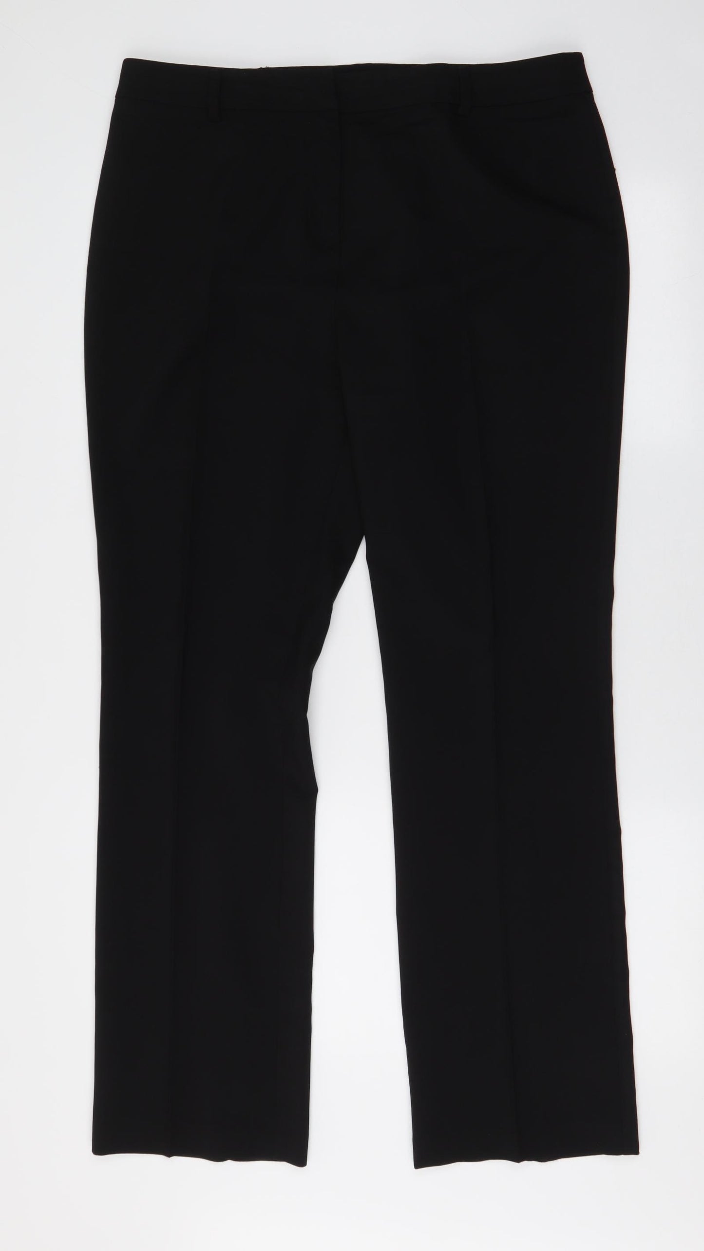 Papaya Womens Beige  Polyester Trousers  Size 14 L30 in Regular Zip