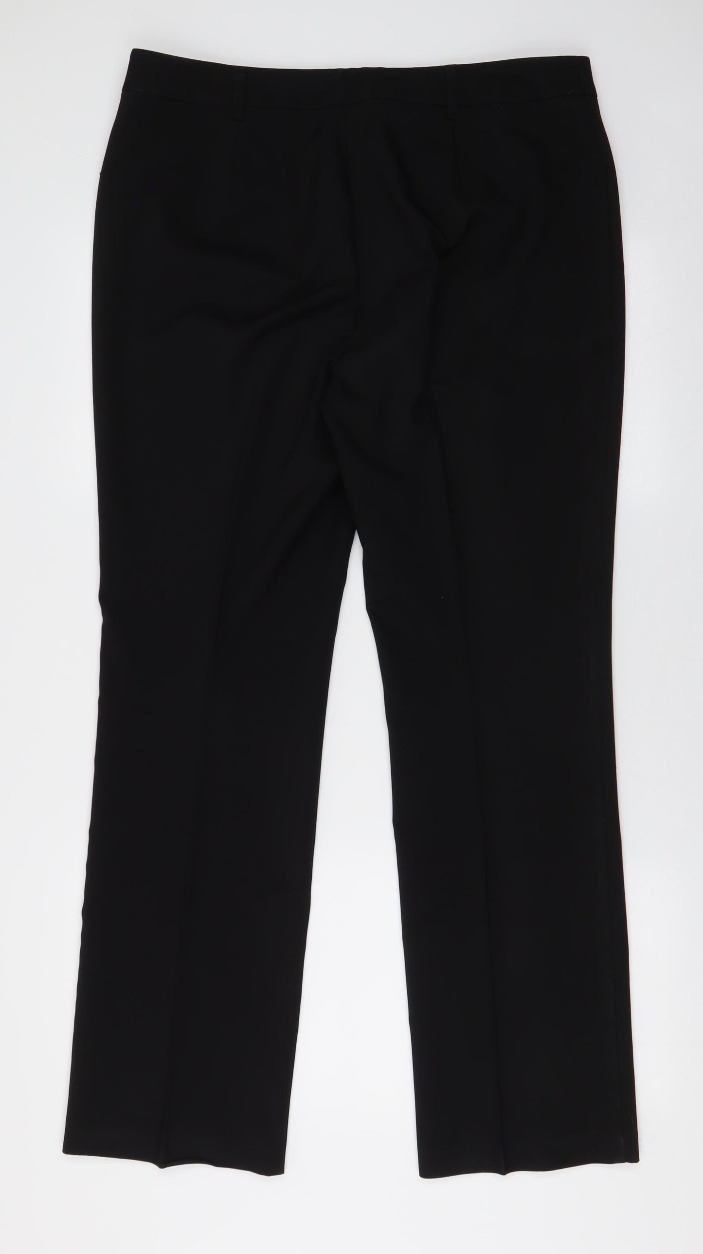 Papaya Womens Beige  Polyester Trousers  Size 14 L30 in Regular Zip