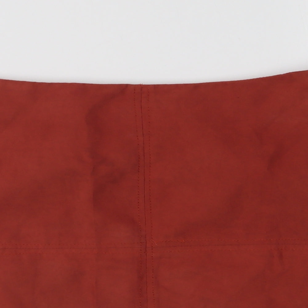 Atmosphere Womens Orange  Polyester A-Line Skirt Size 14   Zip
